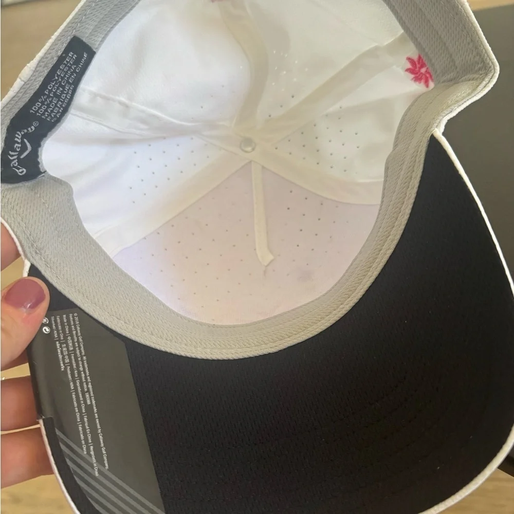 Callaway White and Pink Women's Hat